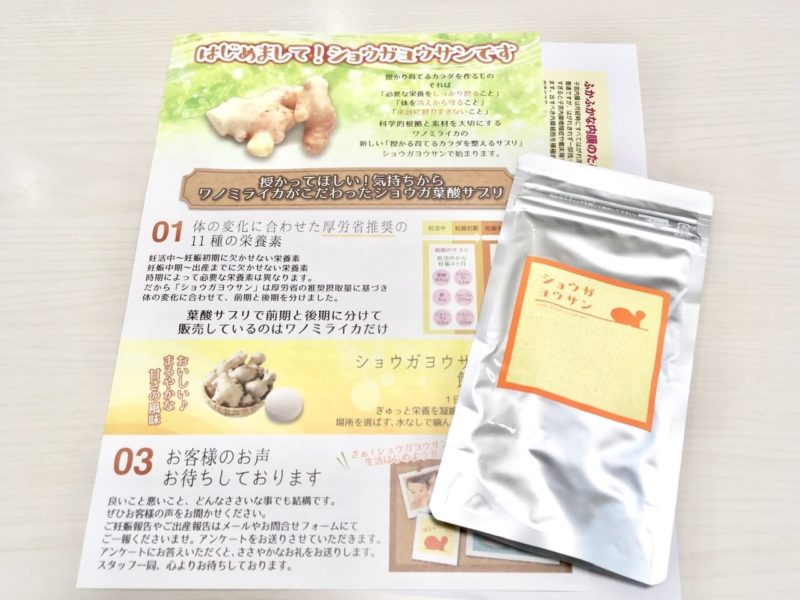 ショウガ葉酸定期便