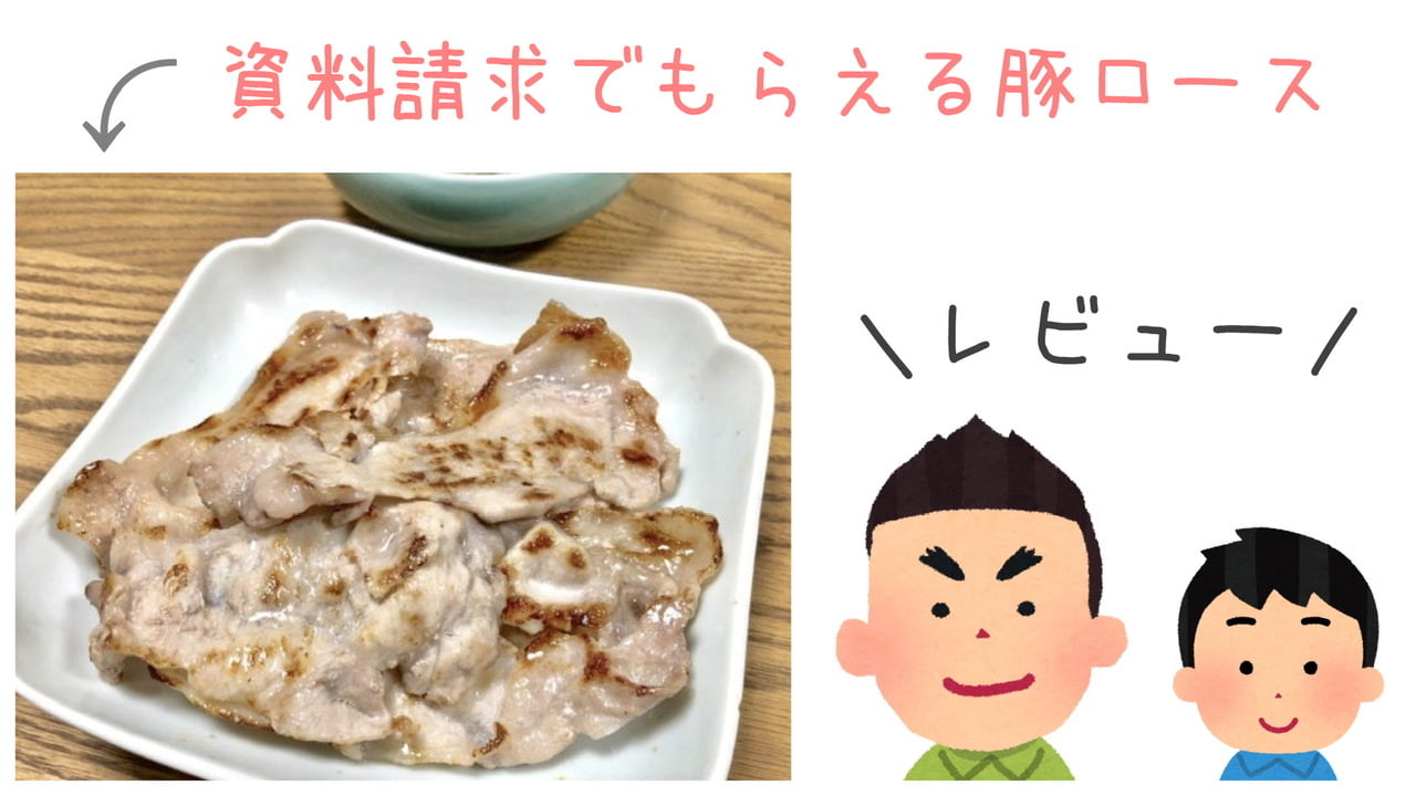 塩で焼くだけでご馳走!生活クラブの資料請求でもらった豚ロース