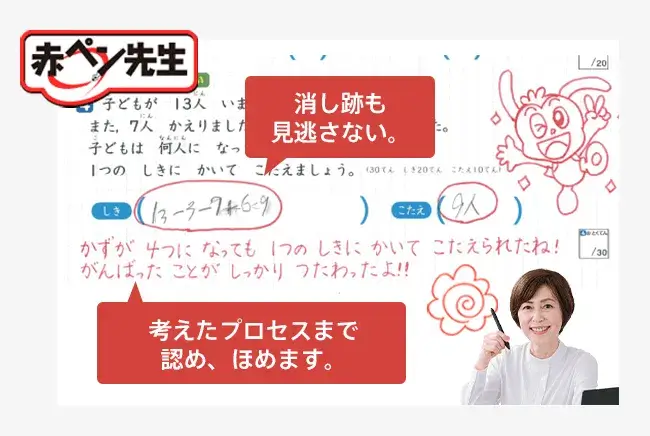 赤ペン先生の見本